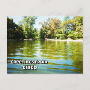 Postal Saludos desde Chico (puedes cambiar las palabras)