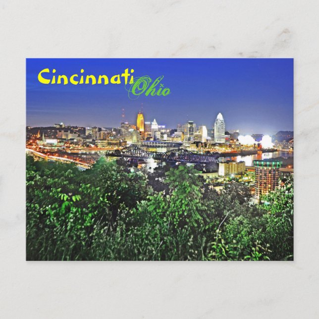 Postal ¡Saludos desde Cincinnati, Ohio! (Anverso)