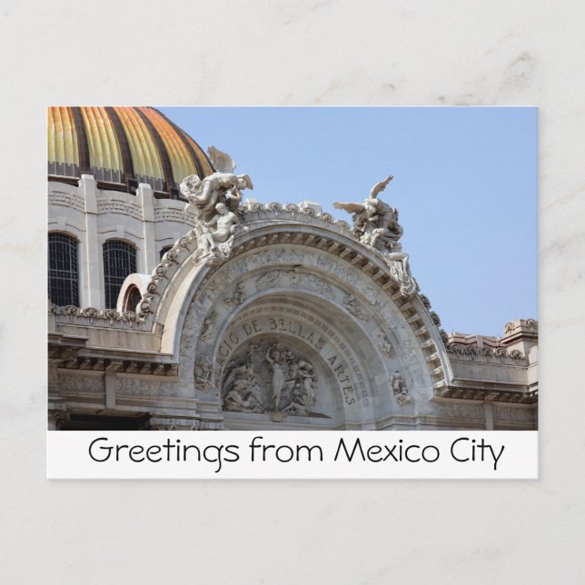 Postal Saludos desde Ciudad de México (Anverso)
