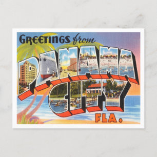 Postal Saludos desde Ciudad de Panamá, Florida Viajes Vin