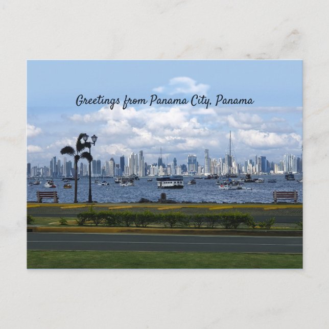 Postal Saludos desde Ciudad de Panamá, Panamá (personaliz (Anverso)