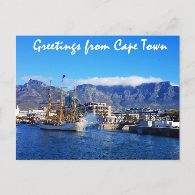 Postal Saludos desde Ciudad del Cabo (Anverso)