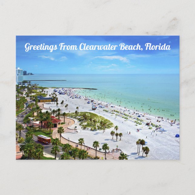 Postal Saludos desde Clearwater Beach, Florida Postcard (Anverso)