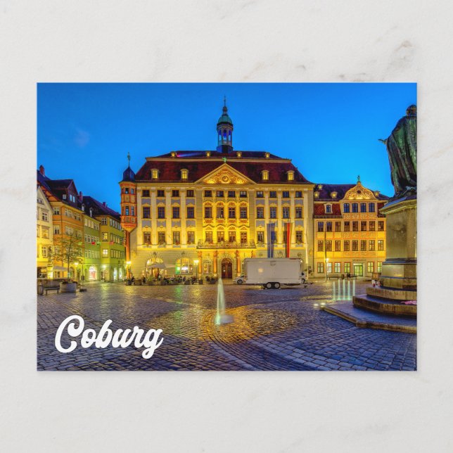 Postal Saludos desde Coburg, Baviera, Alemania (Anverso)