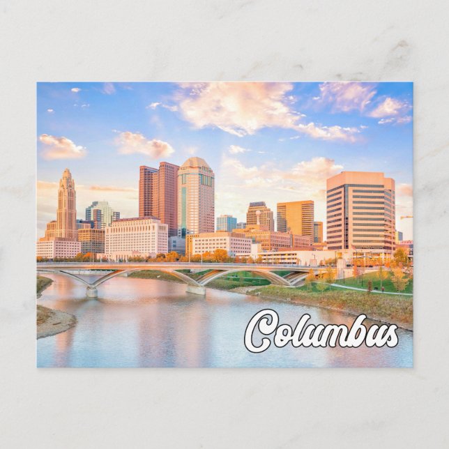 Postal Saludos desde Colón, Ohio, EEUU (Anverso)