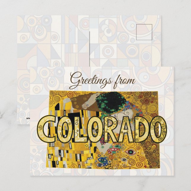 Postal Saludos desde Colorado (Anverso / Reverso)