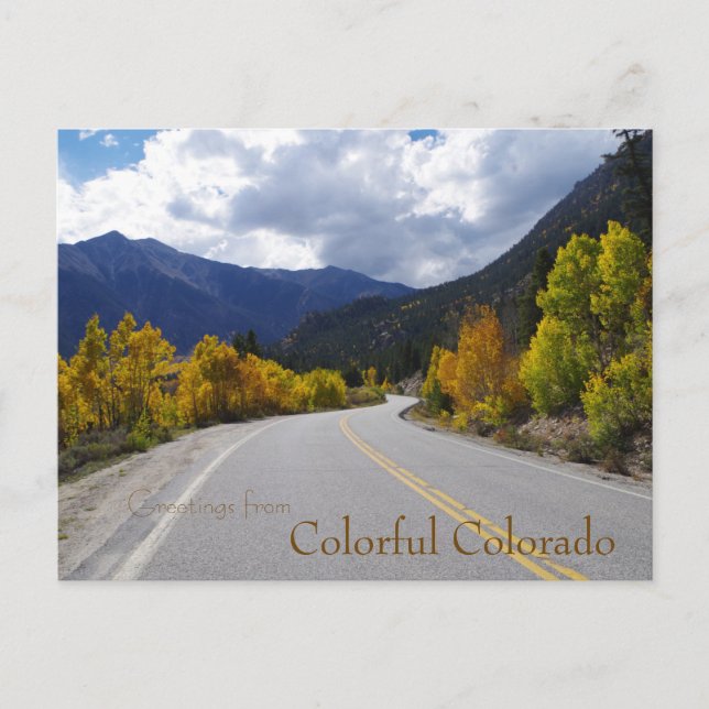 Postal Saludos desde Colorful Colorado (Anverso)