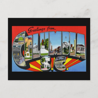 Postal Saludos desde Columbia Carolina del Sur