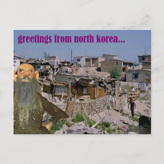 Postal saludos desde corea del norte (Anverso)
