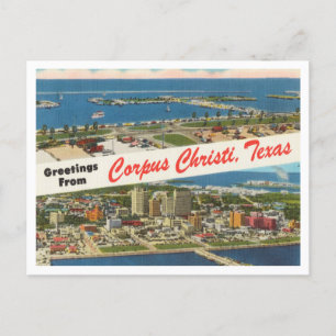 Postal Saludos desde Corpus Christi, Texas Travel