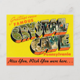 Postal Saludos desde Crystal Cave