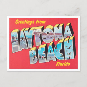Postal Saludos desde Daytona Beach, Florida Travel