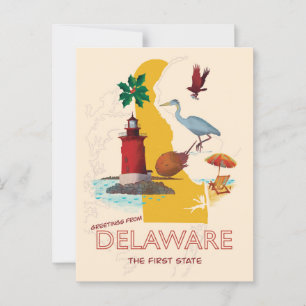 Postal Saludos desde Delaware