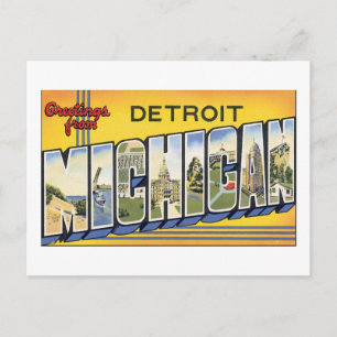 Postal Saludos desde Detroit, Michigan