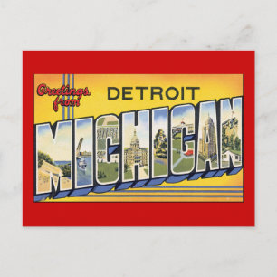 Postal Saludos desde Detroit Michigan