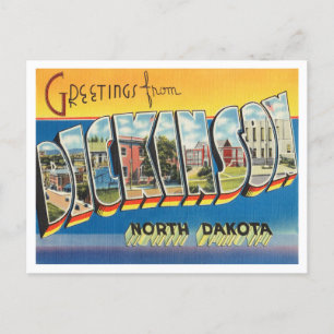 Postal Saludos desde Dickinson, North Dakota Travel