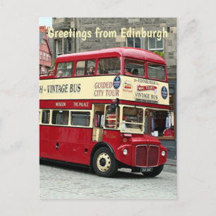 Postal Saludos desde Edimburgo: Tour Bus, Escocia