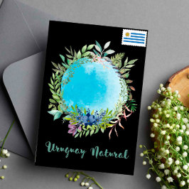 Postal Saludos desde el azul natural de Uruguay