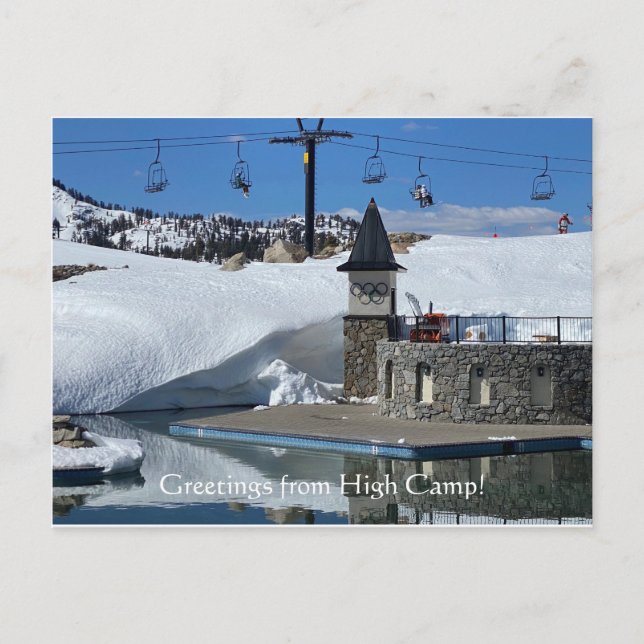 Postal ¡Saludos desde el campamento! (Anverso)