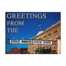 Saludos desde el Fort Worth Stockyards Diversión T