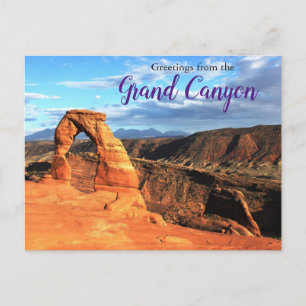 Postal Saludos desde el Gran Cañón