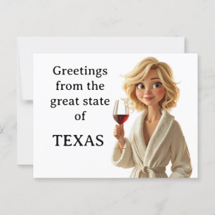 Postal Saludos desde el gran estado de Texas