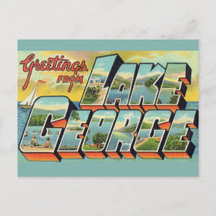 Postal Saludos desde el lago George 