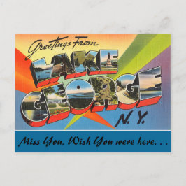 Postal Saludos desde el lago George