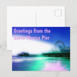 Postal Saludos desde el muelle de Santa Mónica
