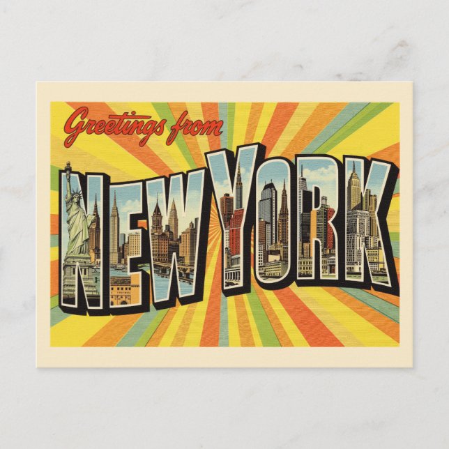 Postal Saludos desde el New York Vintage (Anverso)
