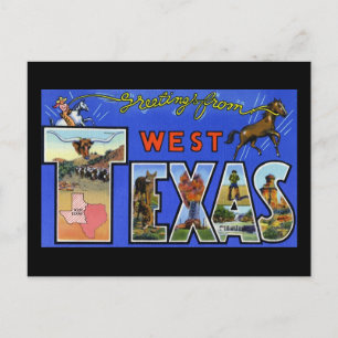 Postal Saludos desde el oeste de Texas