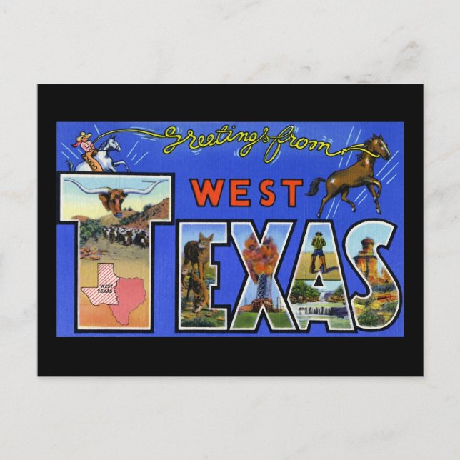Postal Saludos desde el oeste de Texas (Anverso)