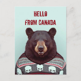 Postal Saludos desde el oso
