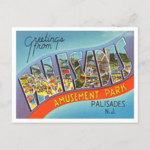 Postal Saludos desde el Parque de Atracciones Palisades, 