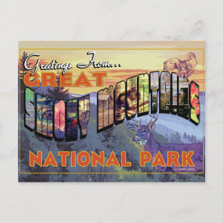 Postal Saludos desde el Parque Nacional Great Smoky Mount