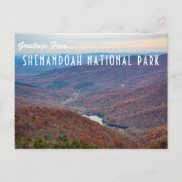 Postal Saludos desde el Parque Nacional Shenandoah