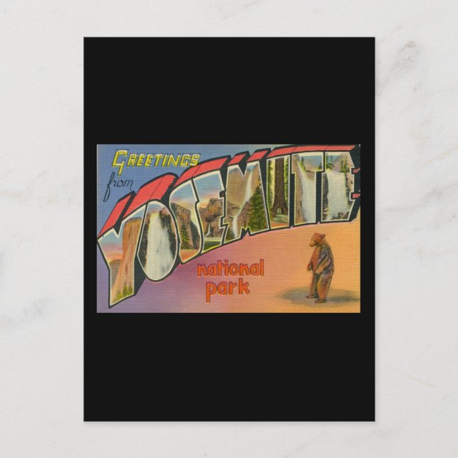 Postal Saludos desde el Parque Nacional Yosemite (Anverso)