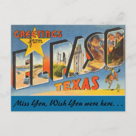 Postal Saludos desde El Paso