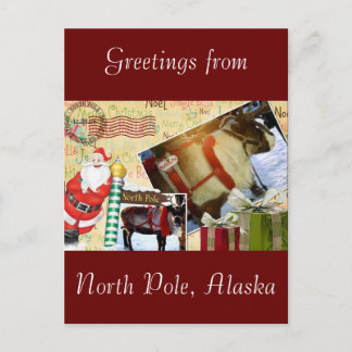 Postal Saludos desde el Polo Norte, Alaska