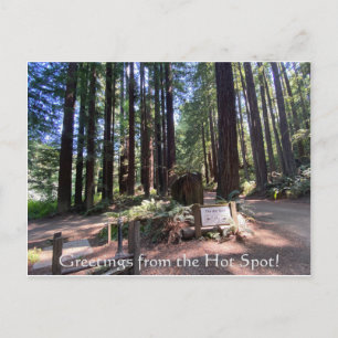 Postal ¡Saludos desde el punto caliente!