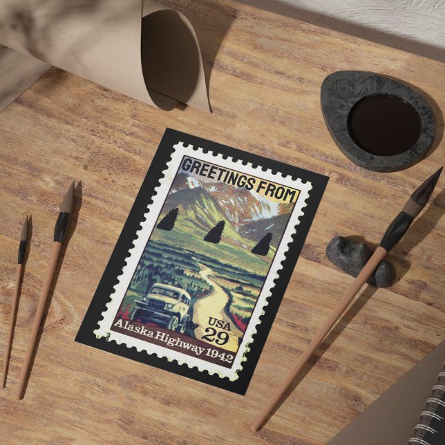 Postal Saludos desde el sello de rehenes de Alaska (Subido por el creador)