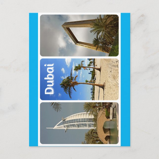 Postal Saludos desde el soleado Dubai (Anverso)