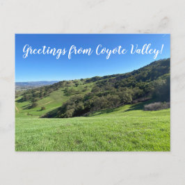 Postal ¡Saludos desde el Valle Coyote!