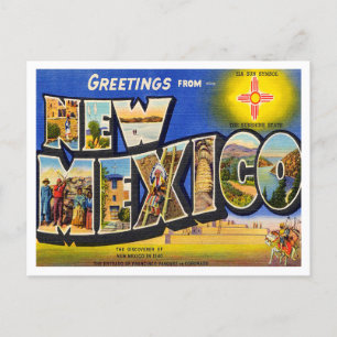 Postal Saludos desde el Viaje de la Vintage de Nuevo Méxi