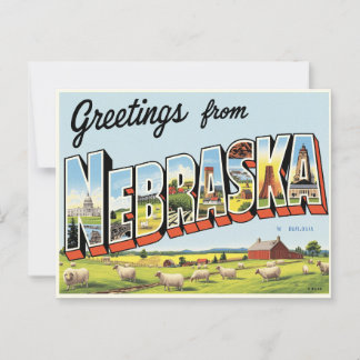 Postal Saludos desde el Vintage de Nebraska