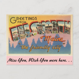 Postal Saludos desde Ellsworth