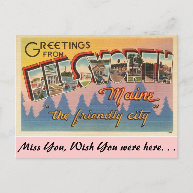 Postal Saludos desde Ellsworth (Anverso)