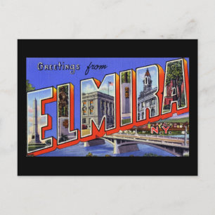 Postal Saludos desde Elmira Nueva York