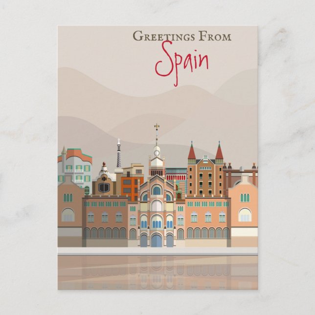 Postal Saludos desde España (Anverso)