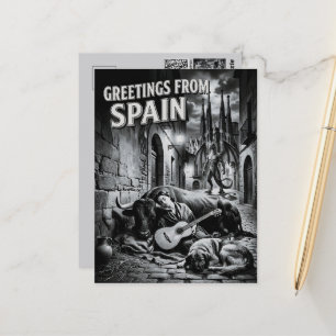 Postal Saludos desde España Película Noir Viajes